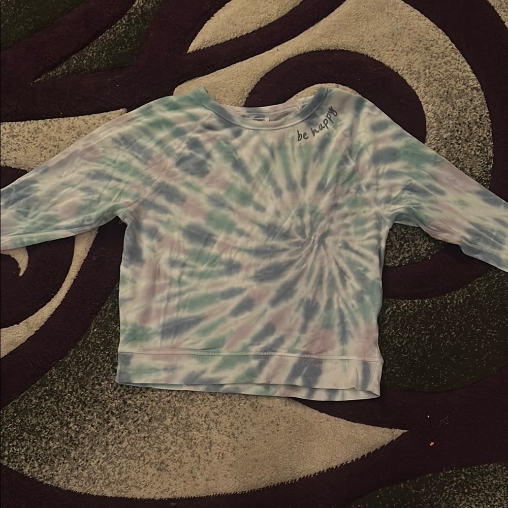 Grayson Threads Blue Green, and Purple Tie-Dye crewneck